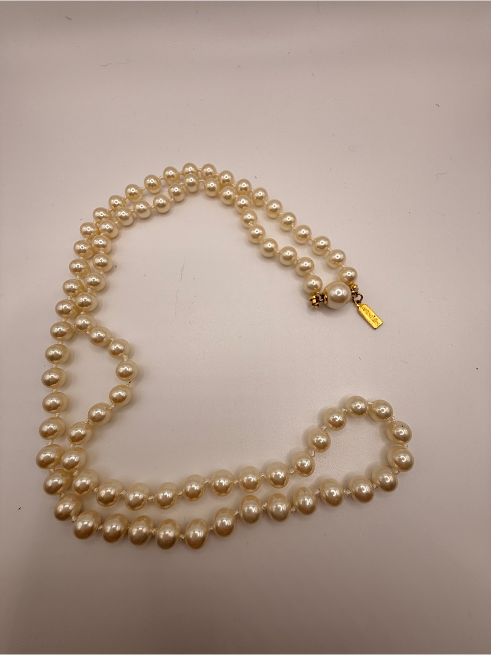 Classic Ivory Pearl Necklace - Marvella